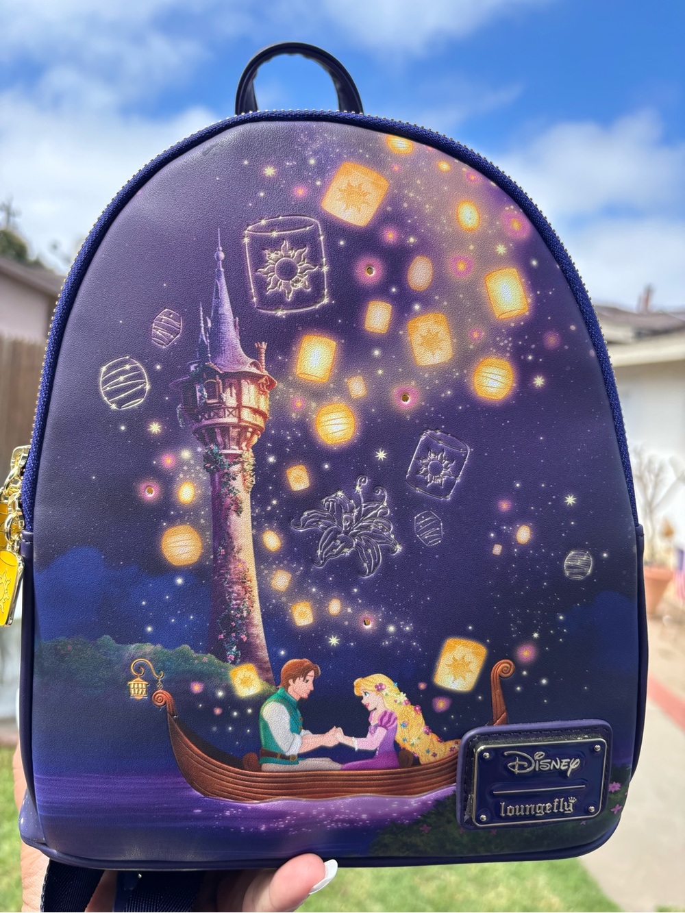 Light up Rapunzel Lantern loungefly backpack